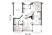Mediterranean Style House Plan - 4 Beds 2.5 Baths 2119 Sq/Ft Plan #23-280 