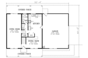 Traditional Style House Plan - 3 Beds 3 Baths 1783 Sq/Ft Plan #1-367 