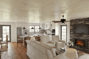 Interior - Family Room for Cottage House Plan #923-454 - 3 bed, 2.5 bath