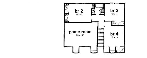 House Plan Design - Country Floor Plan - Upper Floor Plan #36-199