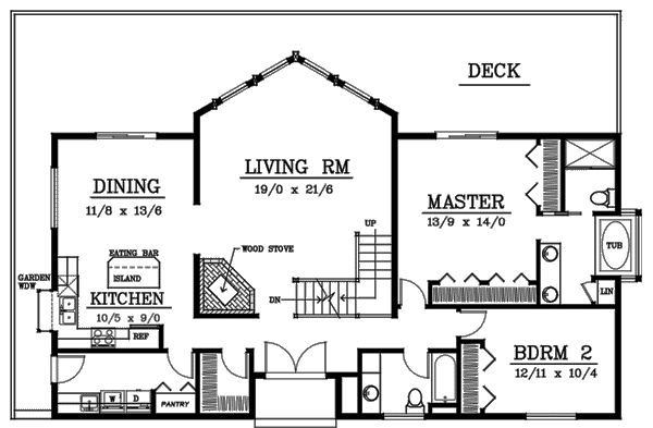 Home Plan - Contemporary Floor Plan - Main Floor Plan #92-201