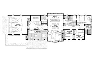 Floor Plan - Main Floor for Contemporary House Plan #928-326 - 3 bed, 2 bath