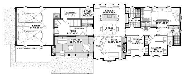 Architectural House Design - Contemporary Floor Plan - Main Floor Plan #928-326