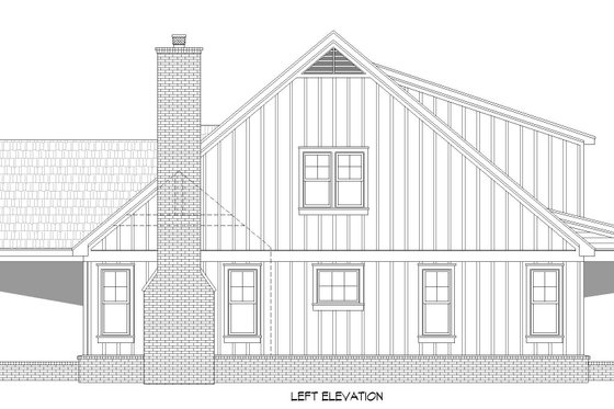 Exterior - Other Elevation for Farmhouse House Plan #932-709 - 4 bed, 3 bath