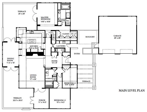 Prairie Floor Plan - Main Floor Plan #454-11