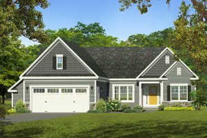 Ranch Exterior - Front Elevation Plan #1010-237