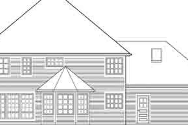 Home Plan - Exterior - Rear Elevation for Traditional House Plan #48-216 - 4 bed, 2.5 bath