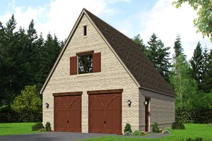 Country Exterior - Front Elevation Plan #932-271