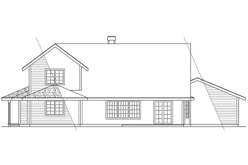 Home Plan - Exterior - Other Elevation 1 for Farmhouse House Plan #124-181 - 4 bed, 2.5 bath