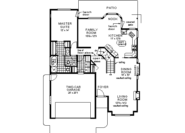 Home Plan - European Floor Plan - Main Floor Plan #18-238