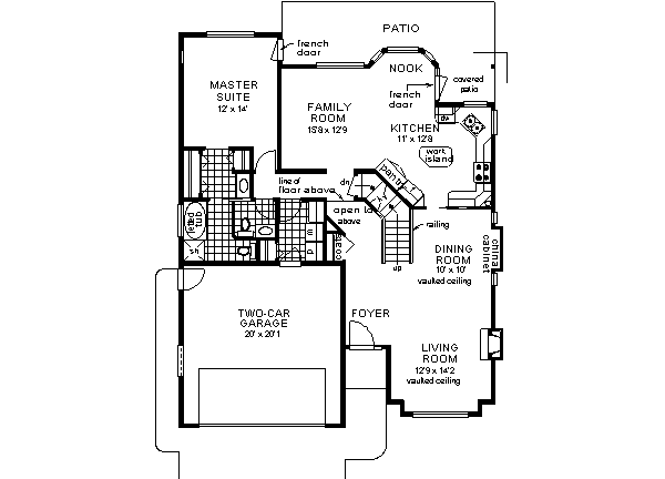 Dream House Plan - European Floor Plan - Main Floor Plan #18-238