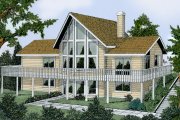 Contemporary Style House Plan - 2 Beds 2 Baths 1888 Sq/Ft Plan #92-201 