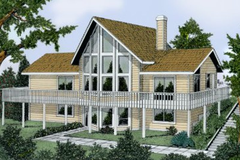 Home Plan - Contemporary Exterior - Front Elevation Plan #92-201