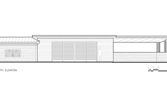 Exterior - Other Elevation 5 for Modern House Plan #517-1 - 1 bed, 1 bath