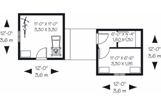 Floor Plan - Main Floor for Traditional House Plan #23-762, 0 bath