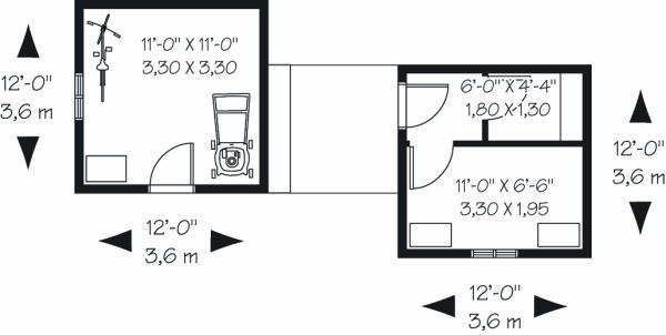 Architectural House Design - Traditional Floor Plan - Main Floor Plan #23-762