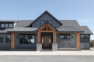 Exterior - Front Elevation 4 for Farmhouse House Plan #1070-231 - 3 bed, 3 bath