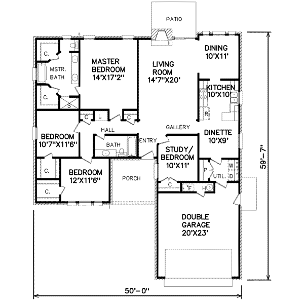 Traditional Floor Plan - Main Floor Plan #65-112