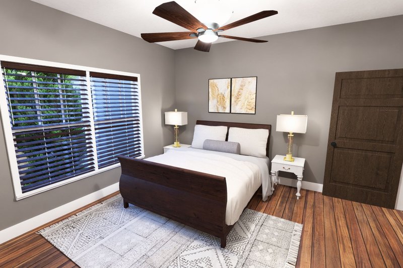 House Plan Design - Interior - Master Bedroom for Craftsman House Plan #44-179 - 4 bed, 2 bath
