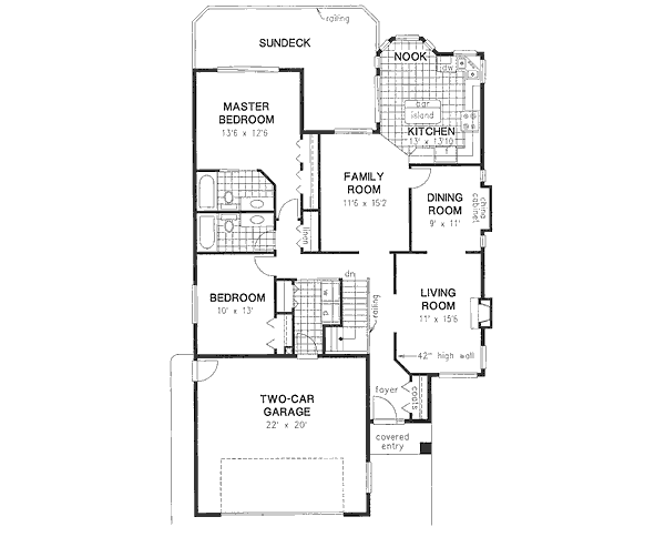 Dream House Plan - European Floor Plan - Main Floor Plan #18-9169