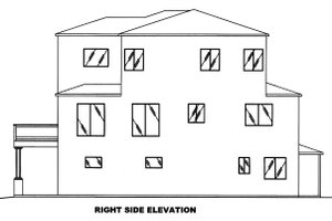 Exterior - Other Elevation 1 for Mediterranean House Plan #117-884 - 2 bed, 3 bath