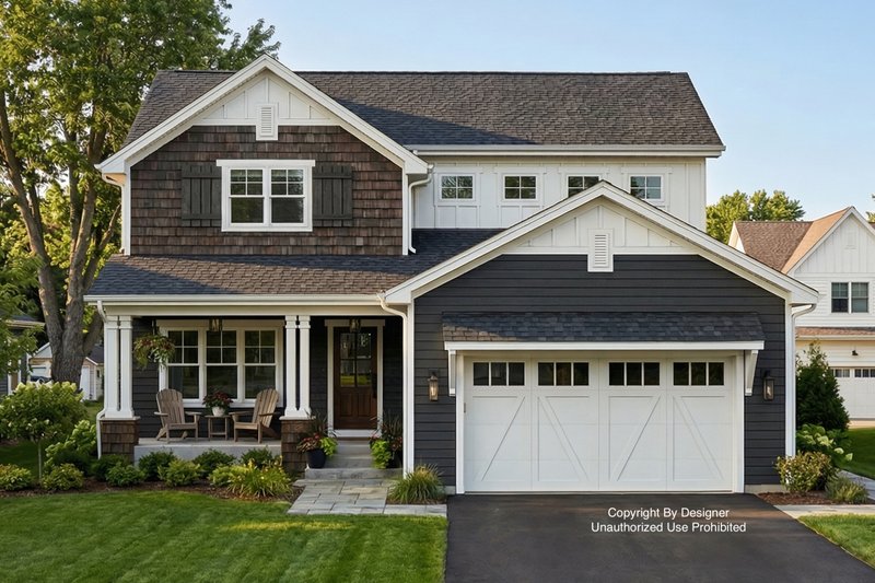 Dream House Plan - Bungalow Exterior - Front Elevation Plan #51-1381