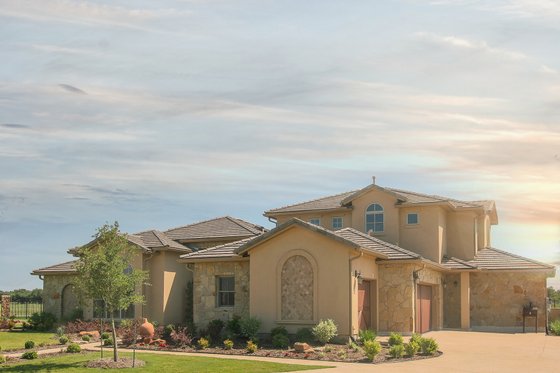 Exterior - Other Elevation for Mediterranean House Plan #80-126 - 4 bed, 3.5 bath