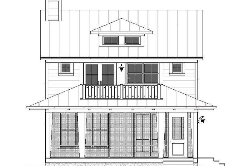 Dream House Plan - Exterior - Front Elevation 3 for Farmhouse House Plan #901-140 - 3 bed, 2.5 bath