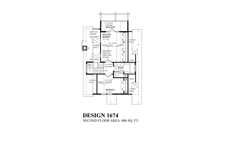 Architectural House Design - Floor Plan - Upper Floor for Cabin House Plan #118-181 - 5 bed, 3 bath