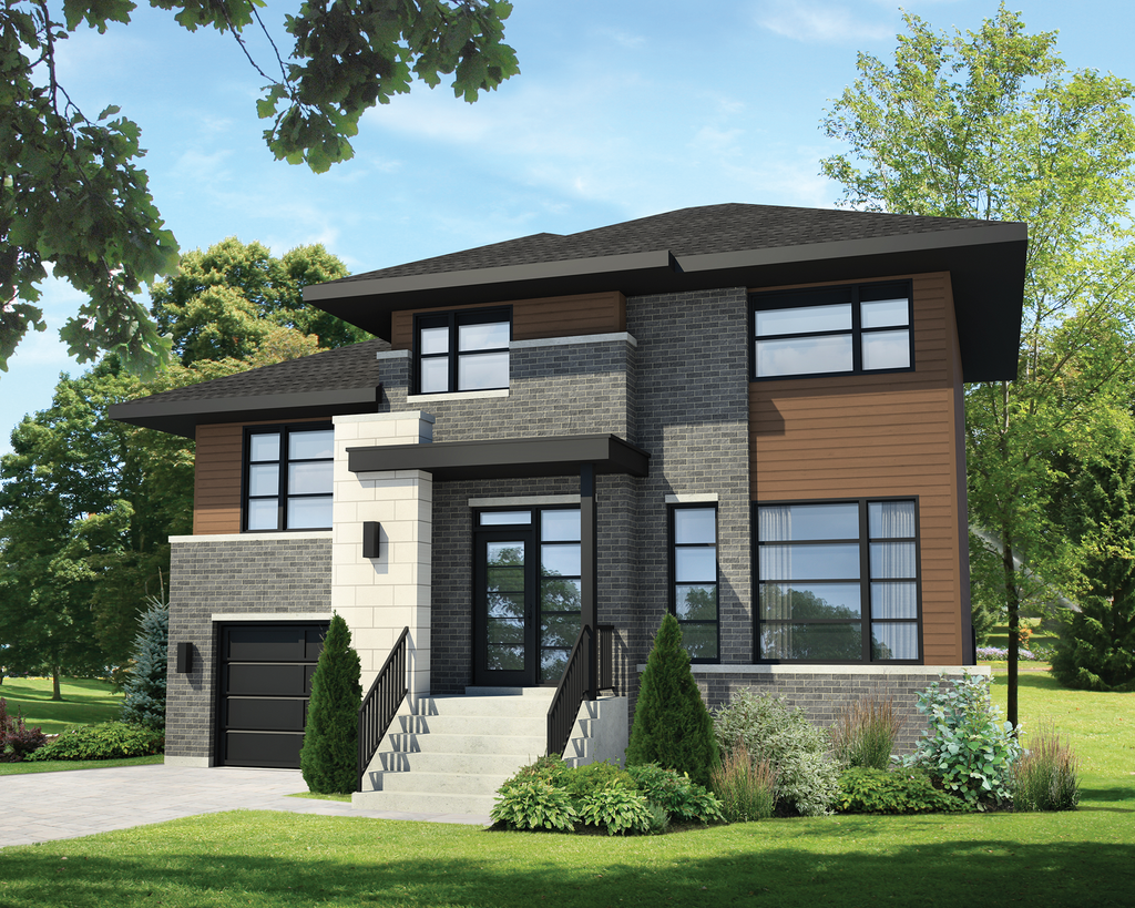 Contemporary Style House Plan - 3 Beds 1 Baths 1426 Sq/Ft Plan #25-4298 ...