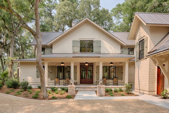 Exterior - Front Elevation 5 for Country House Plan #928-13 - 3 bed, 3.5 bath