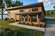 Modern Style House Plan - 5 Beds 2 Baths 2250 Sq/Ft Plan #923-482 Exterior 