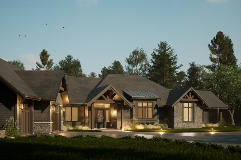 Home Plan - Photo 1 for Ranch House Plan #1086-19 - 3 bed, 2 bath