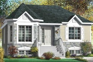 Cottage Exterior - Front Elevation Plan #25-4119