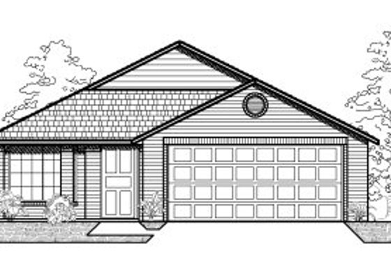 Exterior - Front Elevation for Traditional House Plan #65-313 - 3 bed, 2 bath