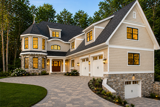 Exterior - Front Elevation for Craftsman House Plan #928-71 - 3 bed, 4.5 bath