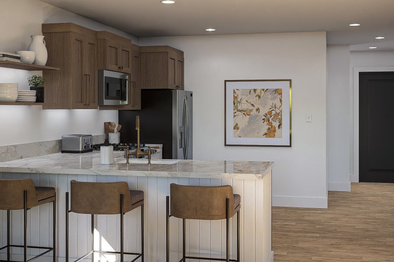 House Design - Interior - Kitchen for Barndominium House Plan #455-345 - 3 bed, 3 bath