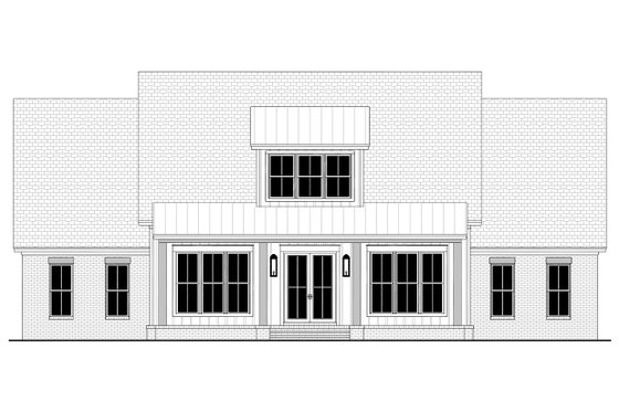 Exterior - Front Elevation 6 for Farmhouse House Plan #430-366 - 4 bed, 3 bath