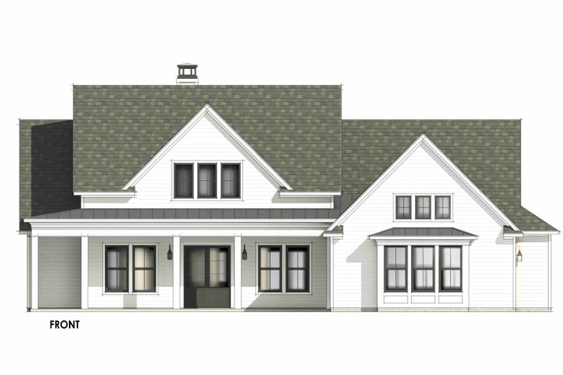 House Blueprint - Exterior - Front Elevation 7 for Farmhouse House Plan #1096-67 - 4 bed, 3 bath