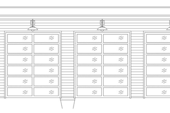 Exterior - Front Elevation 3 for Contemporary House Plan #932-603, 0 bath