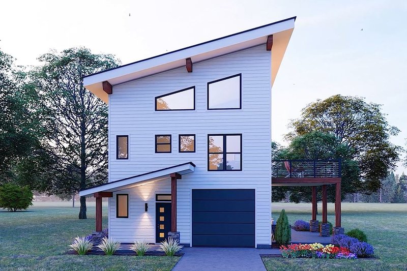 House Design - Exterior - Other Elevation 2 for Contemporary House Plan #932-1226 - 3 bed, 3.5 bath