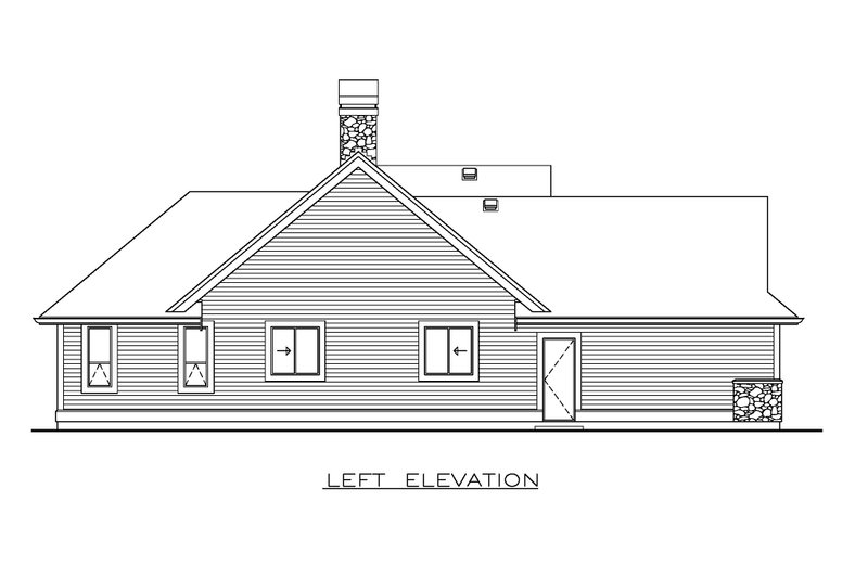 Dream House Plan - Exterior - Other Elevation for Country House Plan #1100-131 - 3 bed, 2 bath