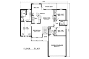 Southern Style House Plan - 3 Beds 2 Baths 1476 Sq/Ft Plan #42-191 