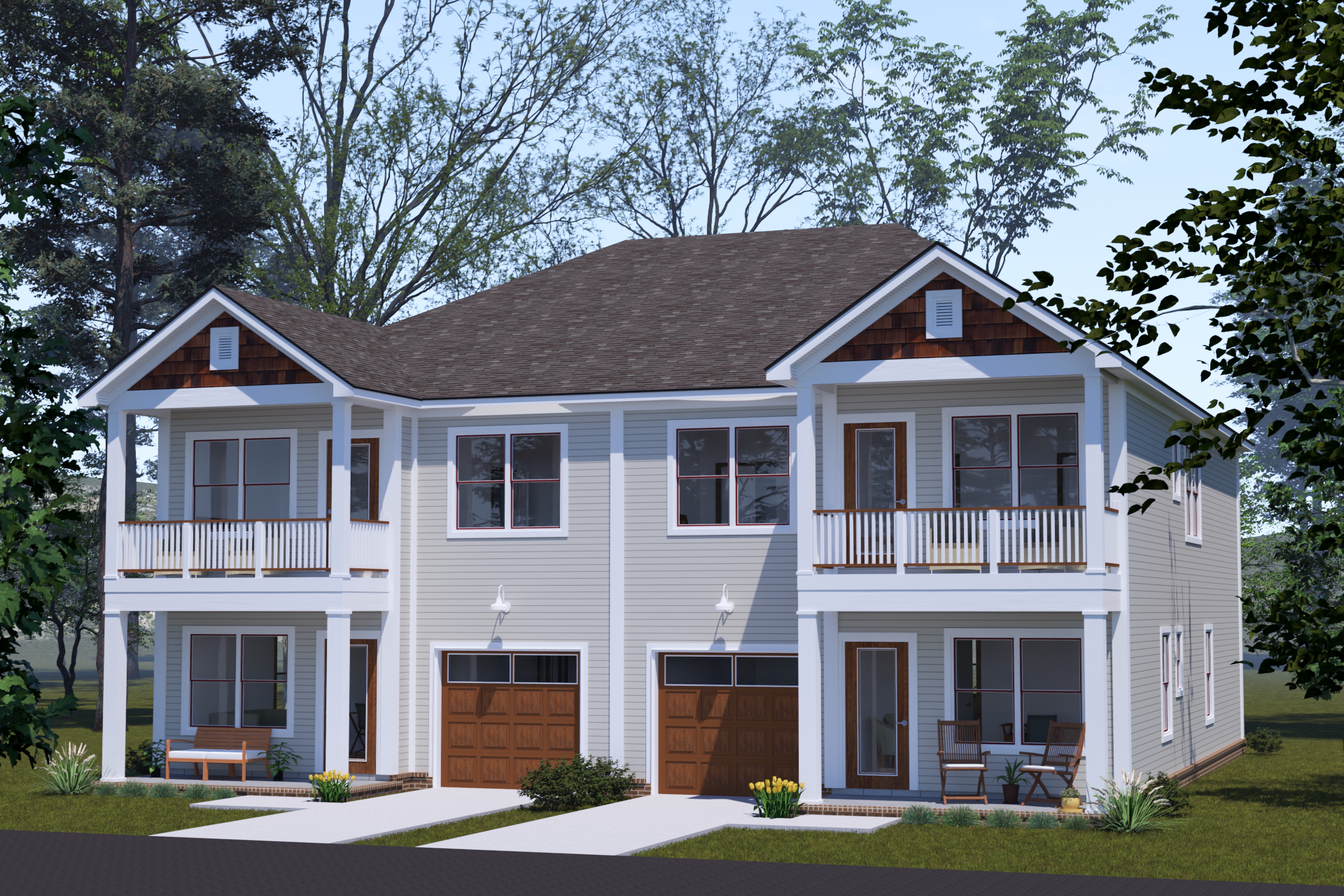Cottage Style House Plan - 3 Beds 2.5 Baths 1981 Sq/Ft Plan #513-2332 ...