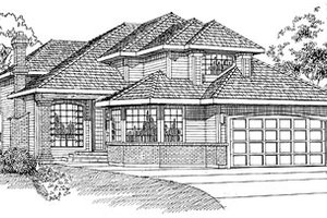 Traditional Exterior - Front Elevation Plan #47-301