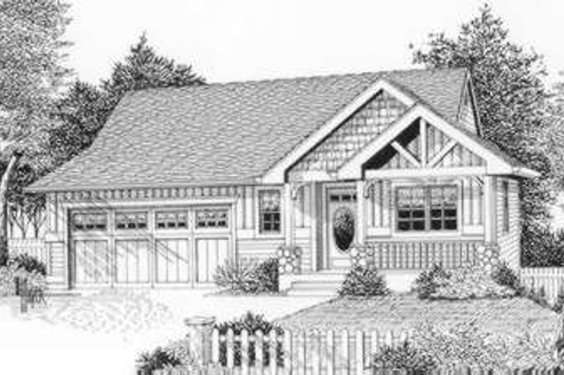 Bungalow Style House Plan - 3 Beds 2.5 Baths 2049 Sq/Ft Plan #53-365