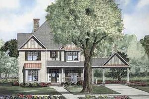Traditional Exterior - Front Elevation Plan #17-2100