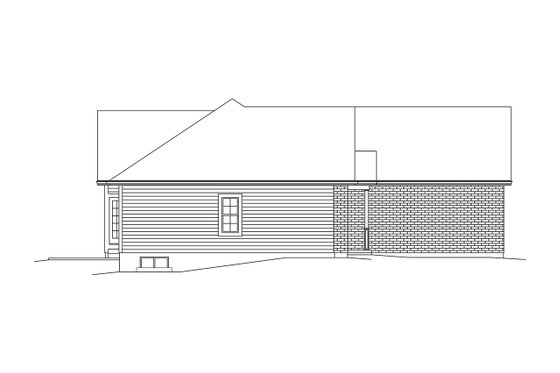 Exterior - Other Elevation for Ranch House Plan #57-656 - 3 bed, 2.5 bath
