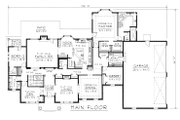Southern Style House Plan - 4 Beds 2.5 Baths 3649 Sq/Ft Plan #112-166 