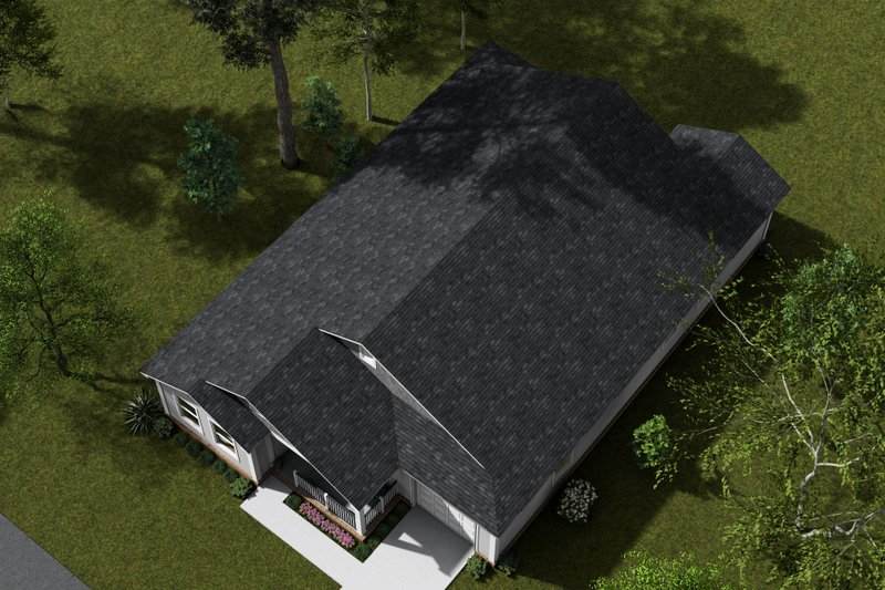 Home Plan - Exterior - Other Elevation 3 for Cottage House Plan #513-2334 - 3 bed, 2 bath